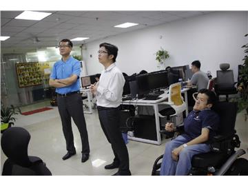 中国医药卫生事业发展基金会杨会长一行莅临残友集团参观指导
